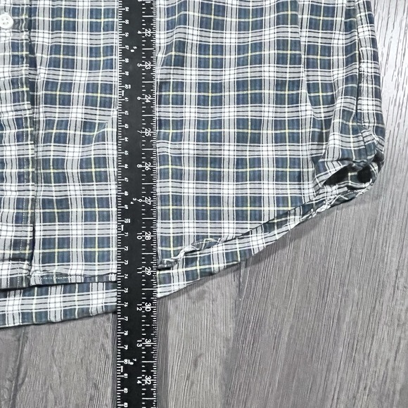 Polo Ralph Lauren Shirt Mens Large Green White Yellow‎ Pony Tartan Plaid Preppy - Picture 5 of 7